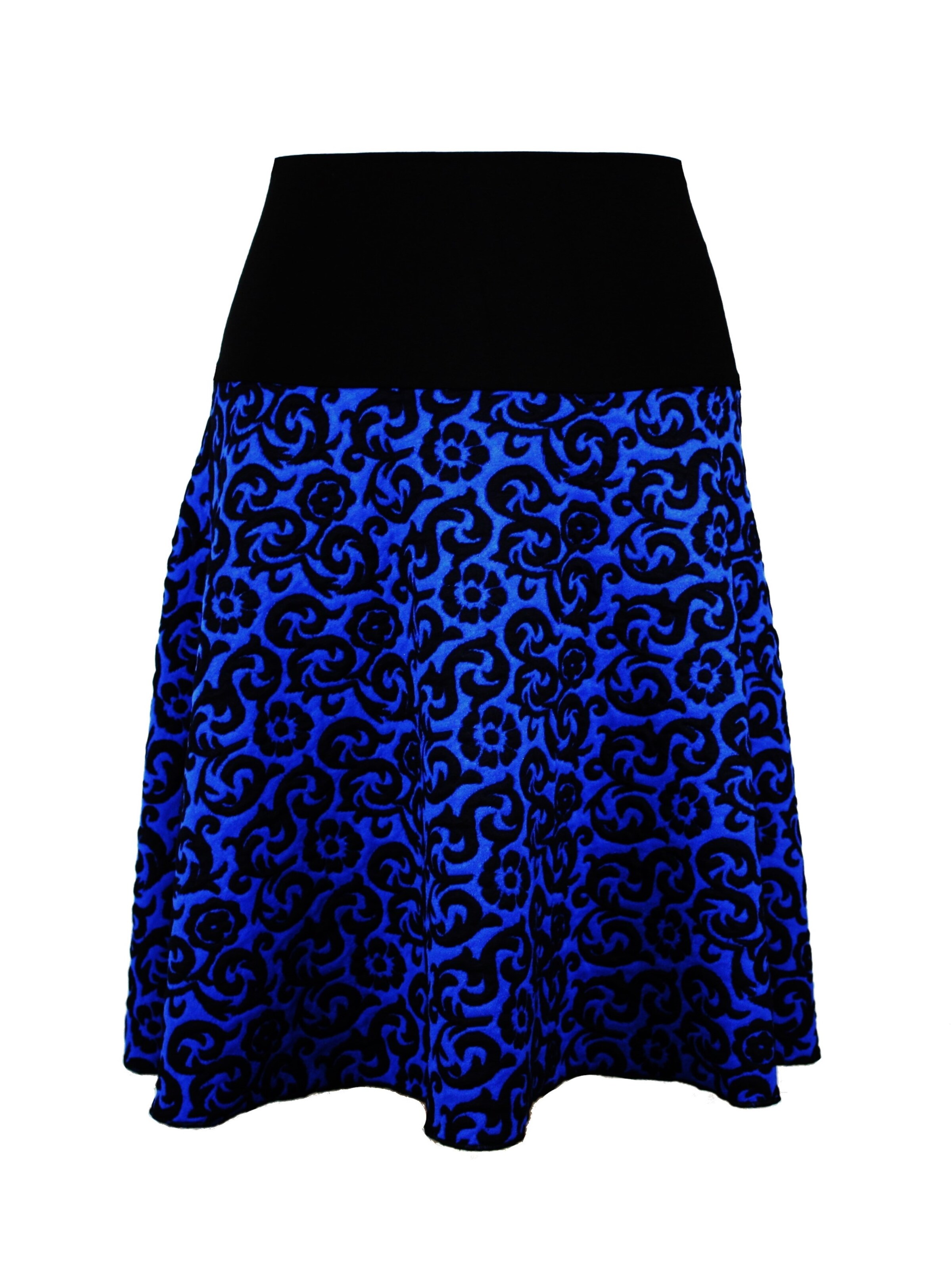 dunkle design Skirt 'Scuba' in Blue: front
