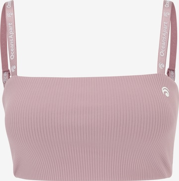 Reggiseno sportivo 'Trixy' di OCEANSAPART in rosa: frontale