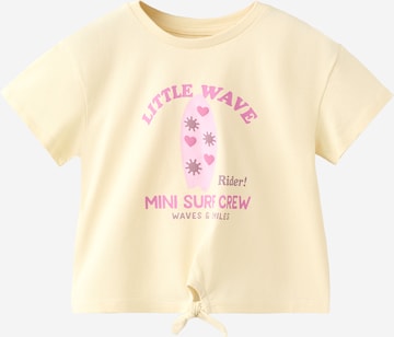 MANGO KIDS Paita 'LITTLE' värissä keltainen: etupuoli