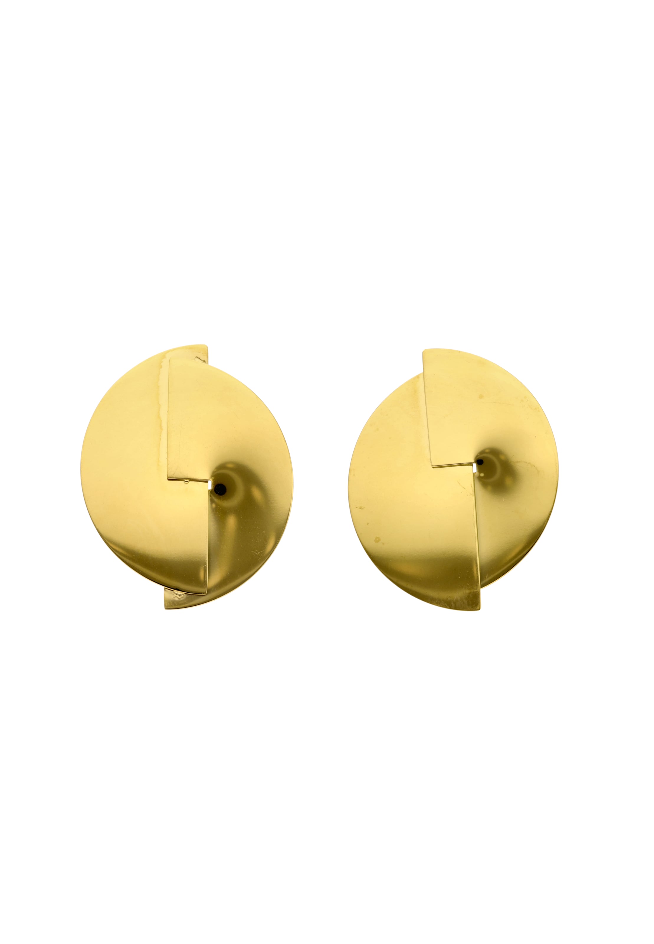 Boucles d'oreilles usha WHITE LABEL en or : devant
