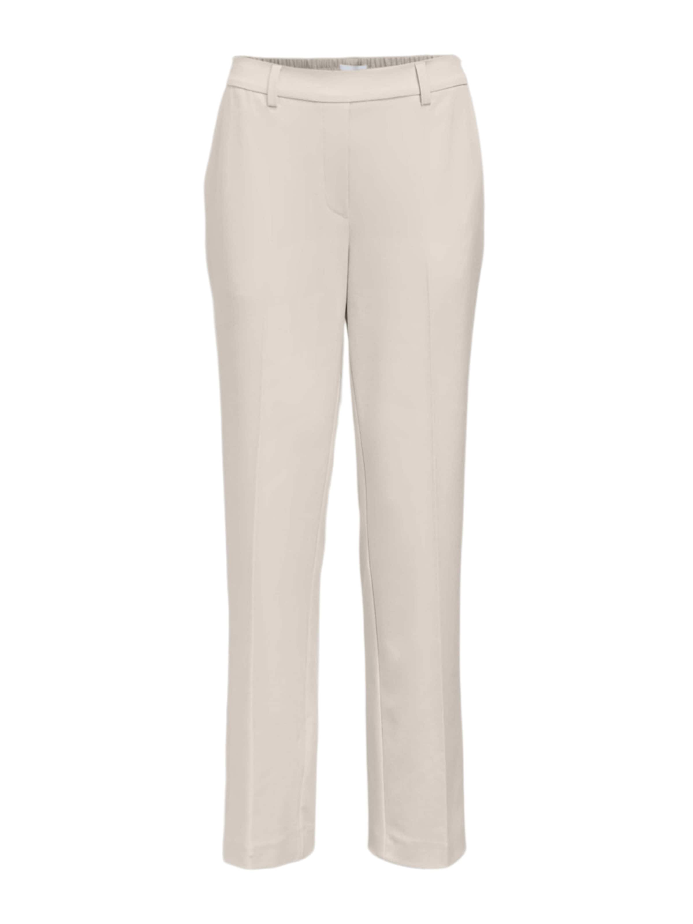 Pantaloni con piega frontale 'OBJLisa' di OBJECT in beige: frontale