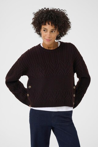 Pull-over 'SindyPW' Part Two en marron : devant