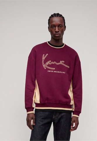 Karl Kani Sweatshirt 'Signature' in Rood: voorkant