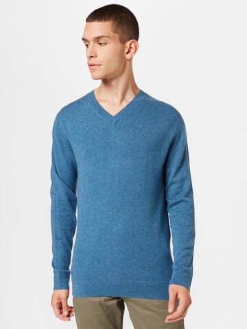Pure Cashmere NYC Sweater in Blue: front