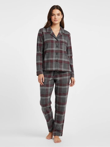 La V Pajama in Grey: front