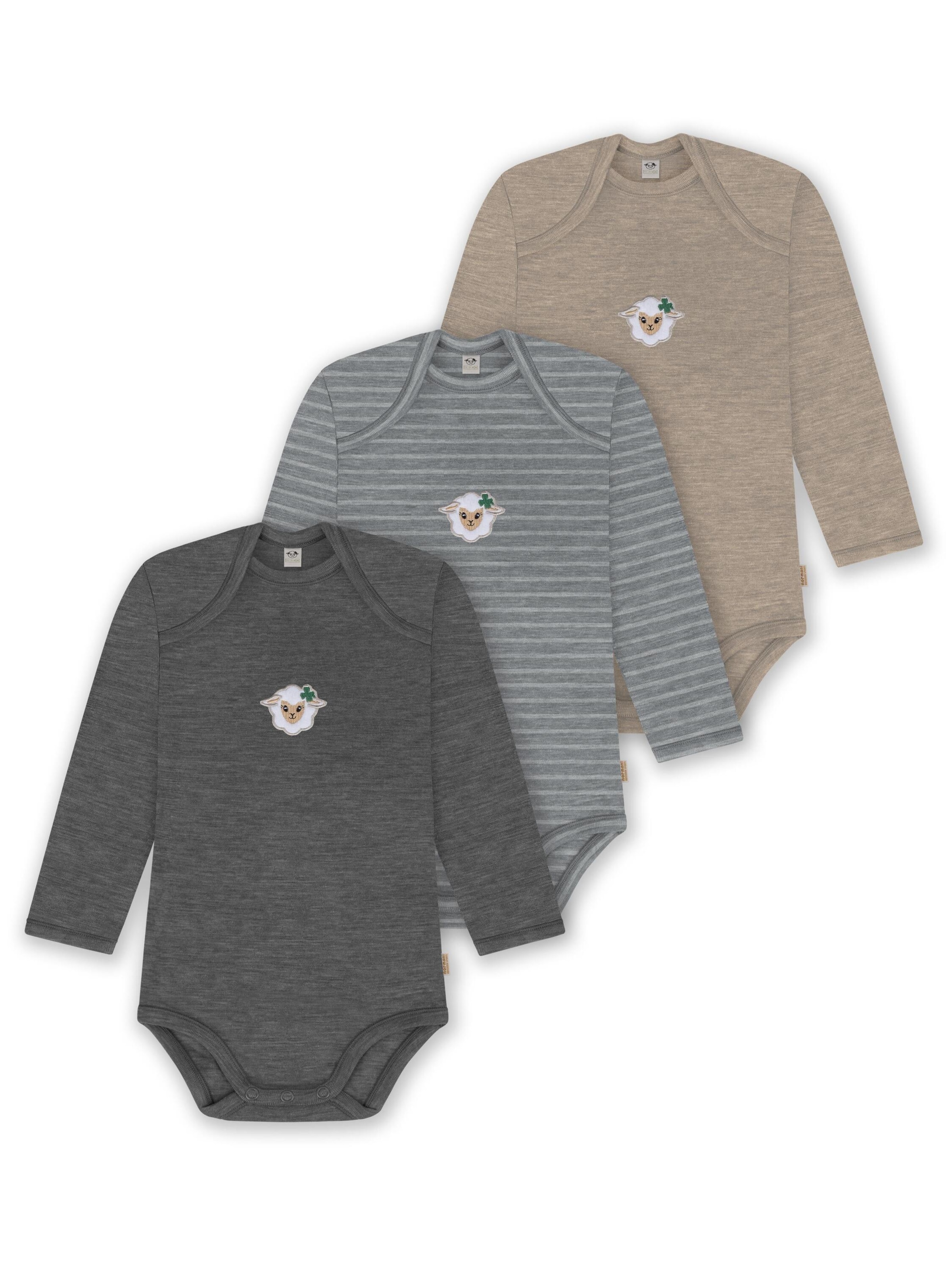 normani Rompertje/body 'Auckland' in Grijs: voorkant