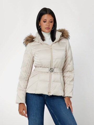 Veste d’hiver 'NEW OLGA' GUESS en beige : devant