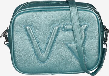 Borsa a tracolla 'Borsa a Tracolla Donna Pelle Laminata con Zip' di Virginia Rhinè in blu: frontale