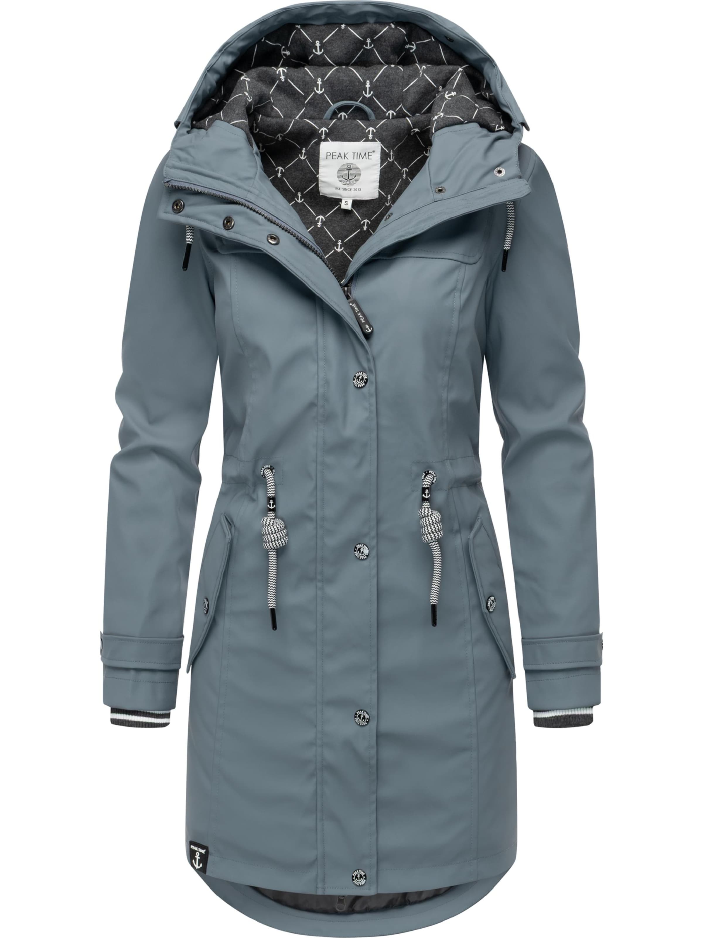 Peak Time Raincoat in Blue