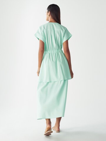 Willa Dress 'TEDDY' in Green: back
