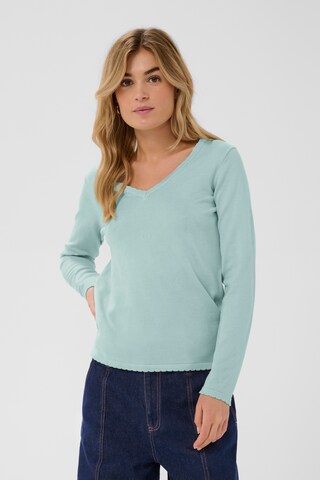 SAINT TROPEZ Trui 'Mila' in Blauw: voorkant