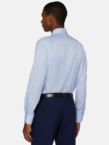 Boggi Milano Slim fit Zakelijk overhemd in Blauw