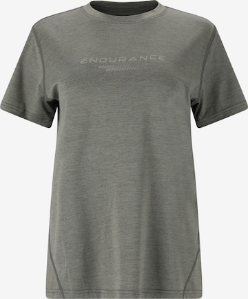 T-shirt fonctionnel ENDURANCE en vert : devant