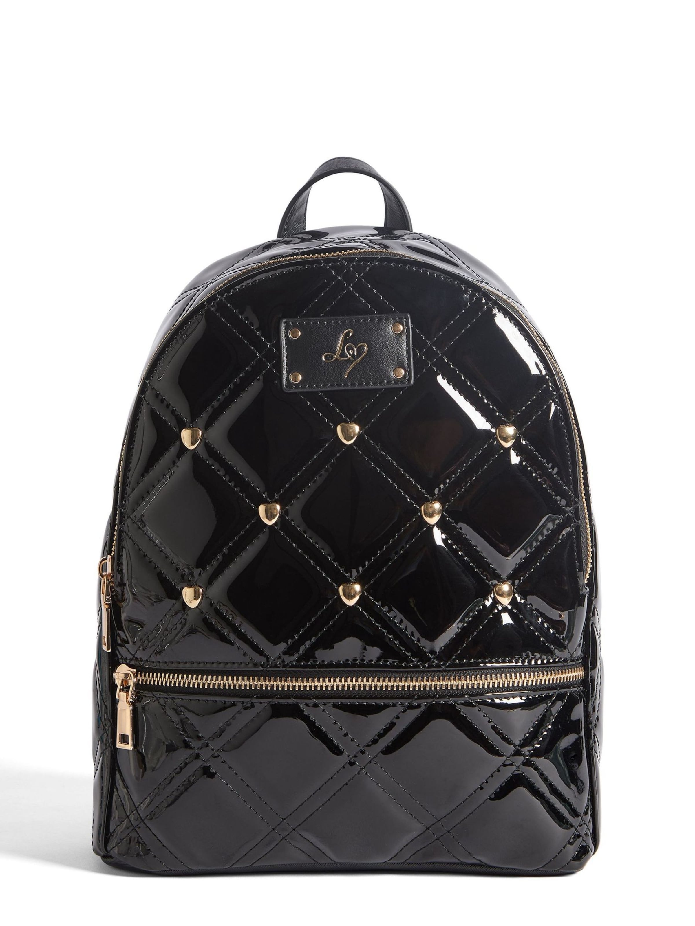 Next Backpack in Black: front