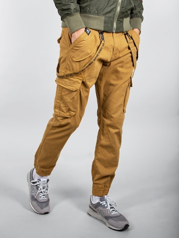 ALPHA INDUSTRIES Tapered Cargohose in Beige