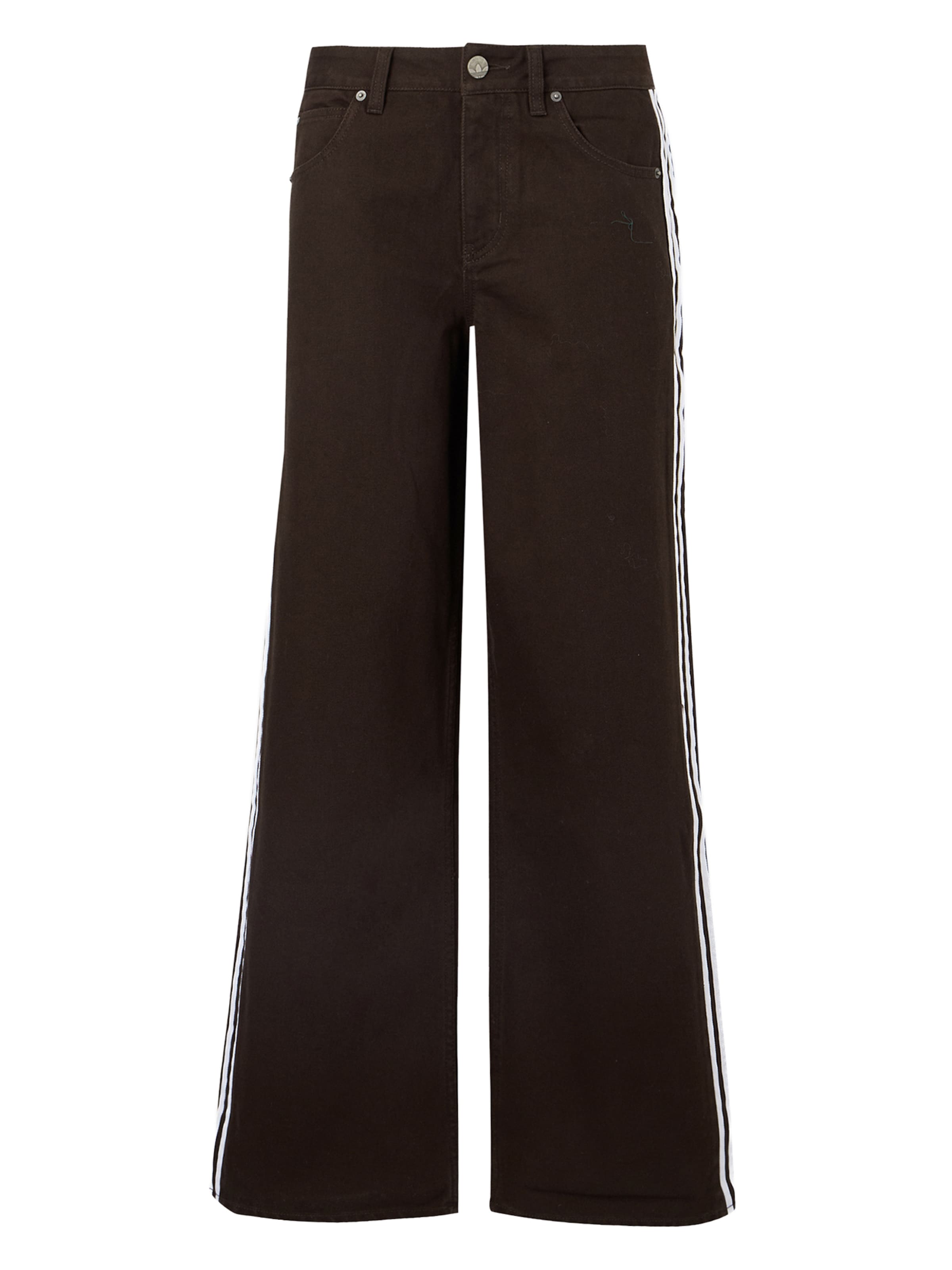 ADIDAS ORIGINALS Wide leg Jeans 'FIREBIRD' in Bruin: voorkant