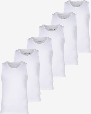 Maillot de corps LACOSTE en blanc : devant