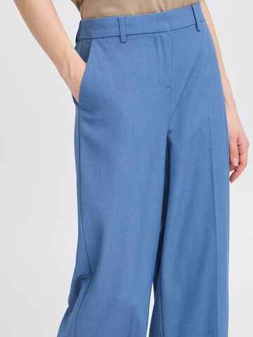 b.young - Pierna ancha Pantalón de pinzas ' BYDanta' en azul