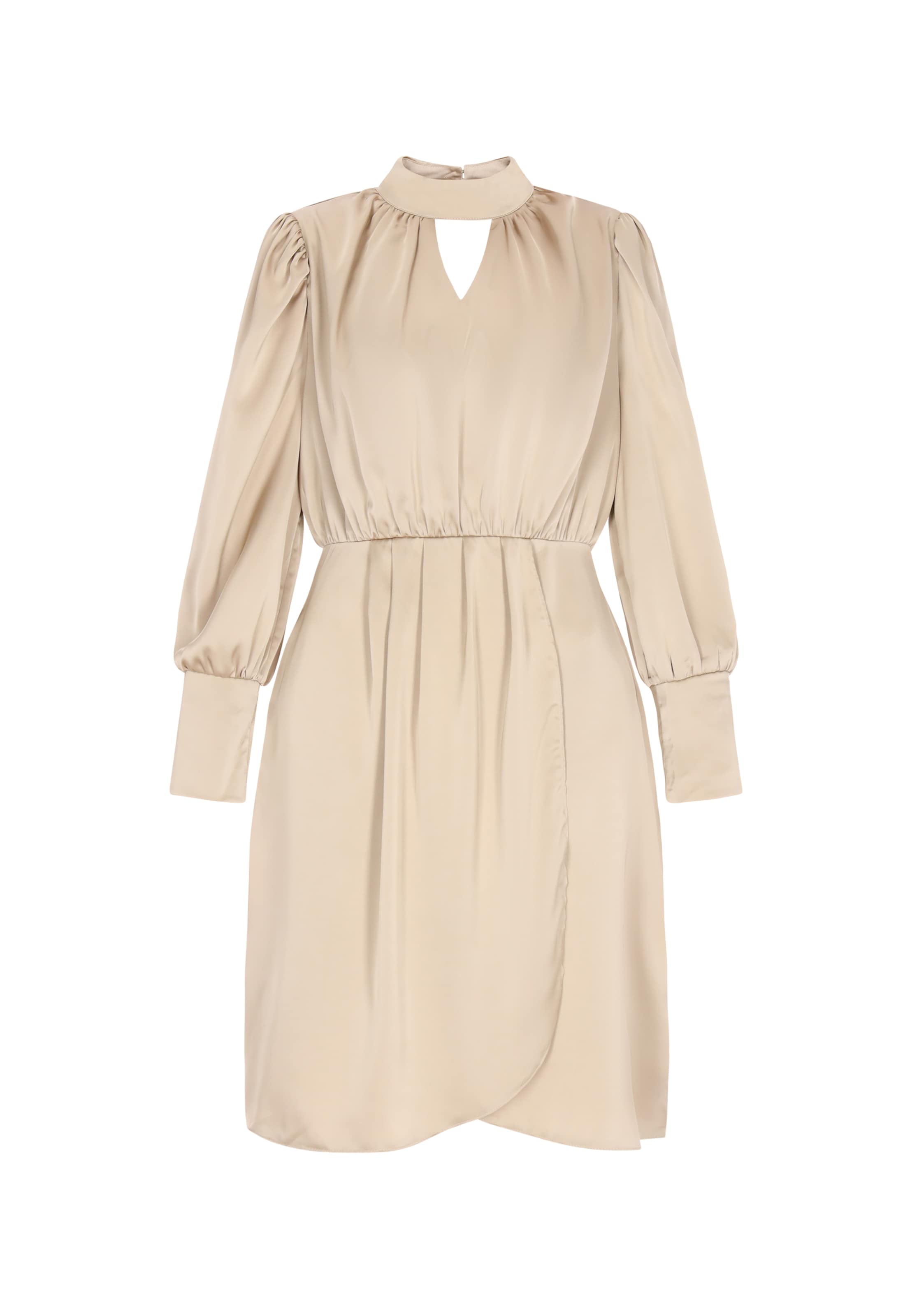 faina - Vestido de gala en beige: frente