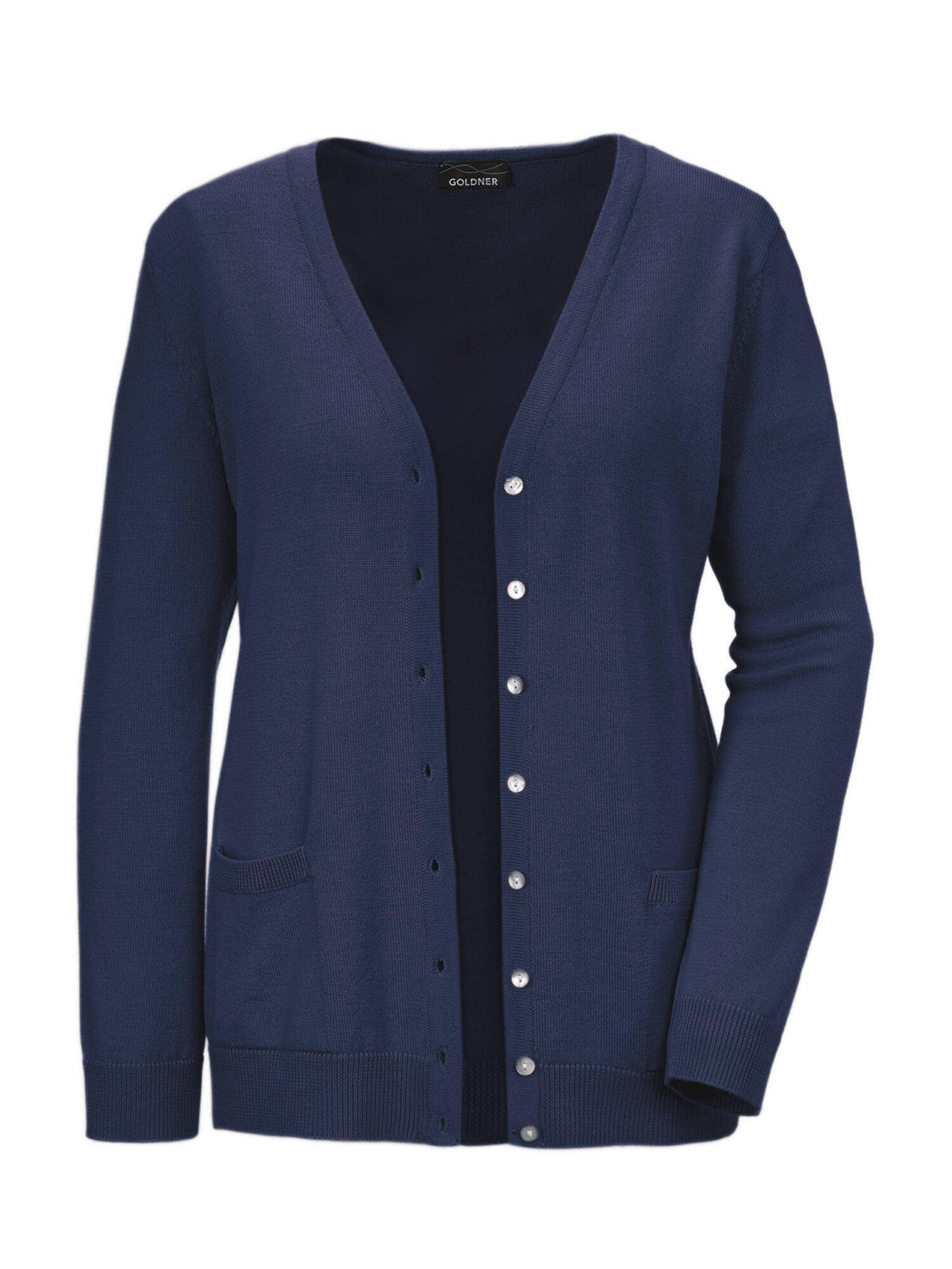 Goldner Gebreid vest in Blauw