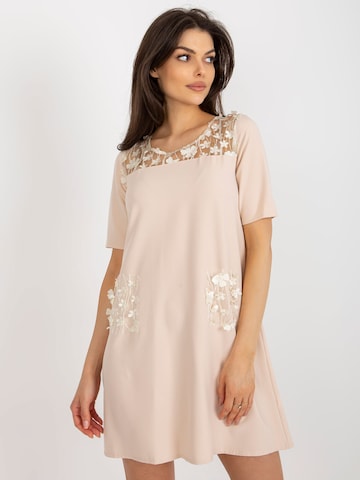 Madnezz House Abendkleid in Beige: Vorderseite