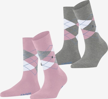 BURLINGTON Socken 'Everyday Argyle' in Pink: Vorderseite