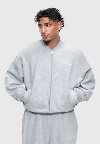 Giacca di felpa di Dropsize in grigio: frontale