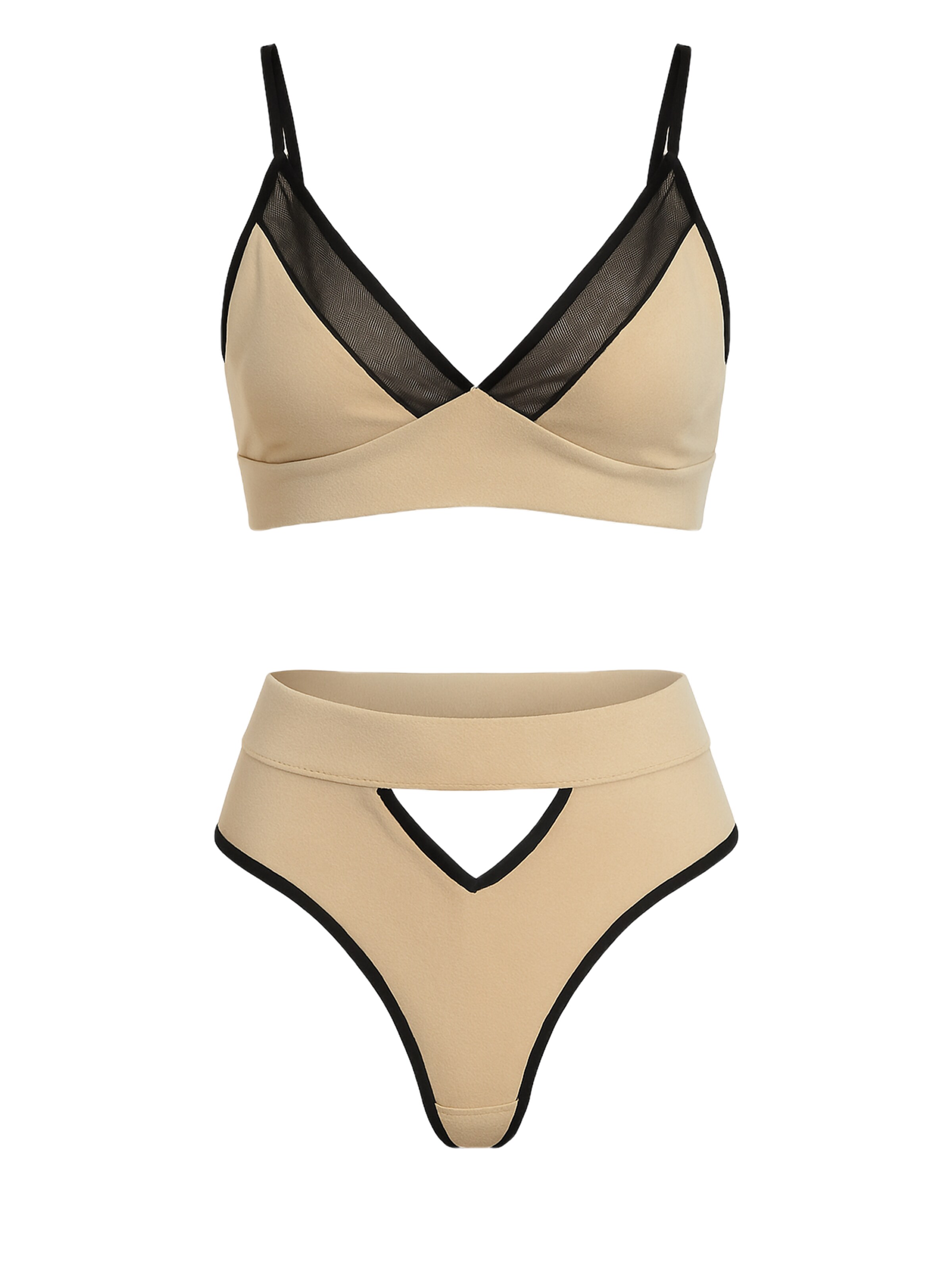 C&City T-shirt Underwear sets in Beige: front