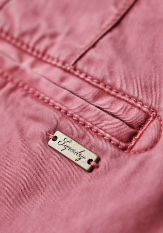 Superdry Loose fit Chino Pants 'CLASSIC' in Pink