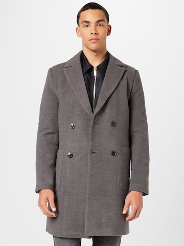 Manteau mi-saison BURTON MENSWEAR LONDON en gris : devant