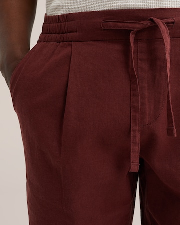 Loosefit Pantalon à pince WE Fashion en rouge