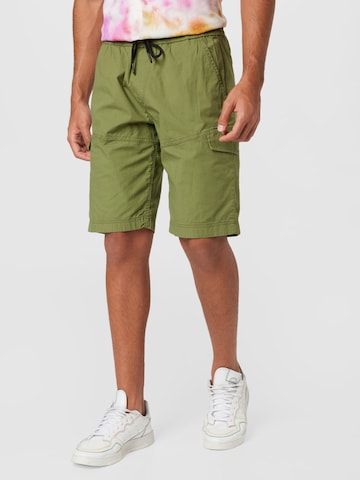 Regular Pantalon cargo TOM TAILOR DENIM en vert : devant