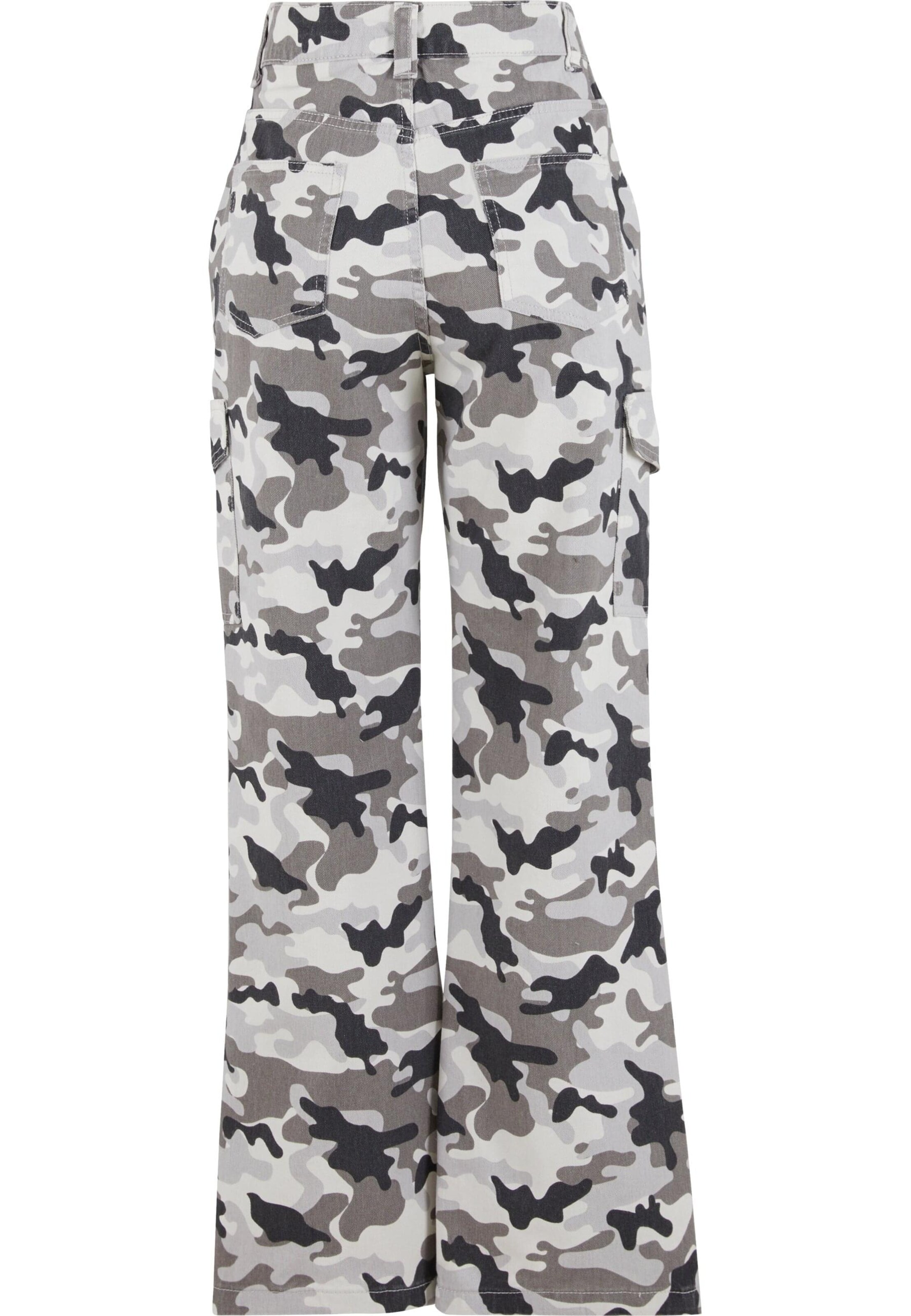 Wide leg Jeans cargo di DEF in grigio