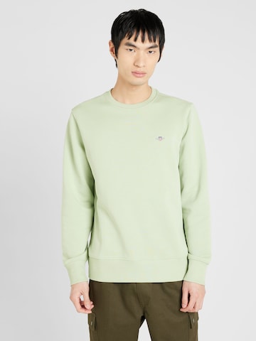 Sweat-shirt GANT en vert : devant