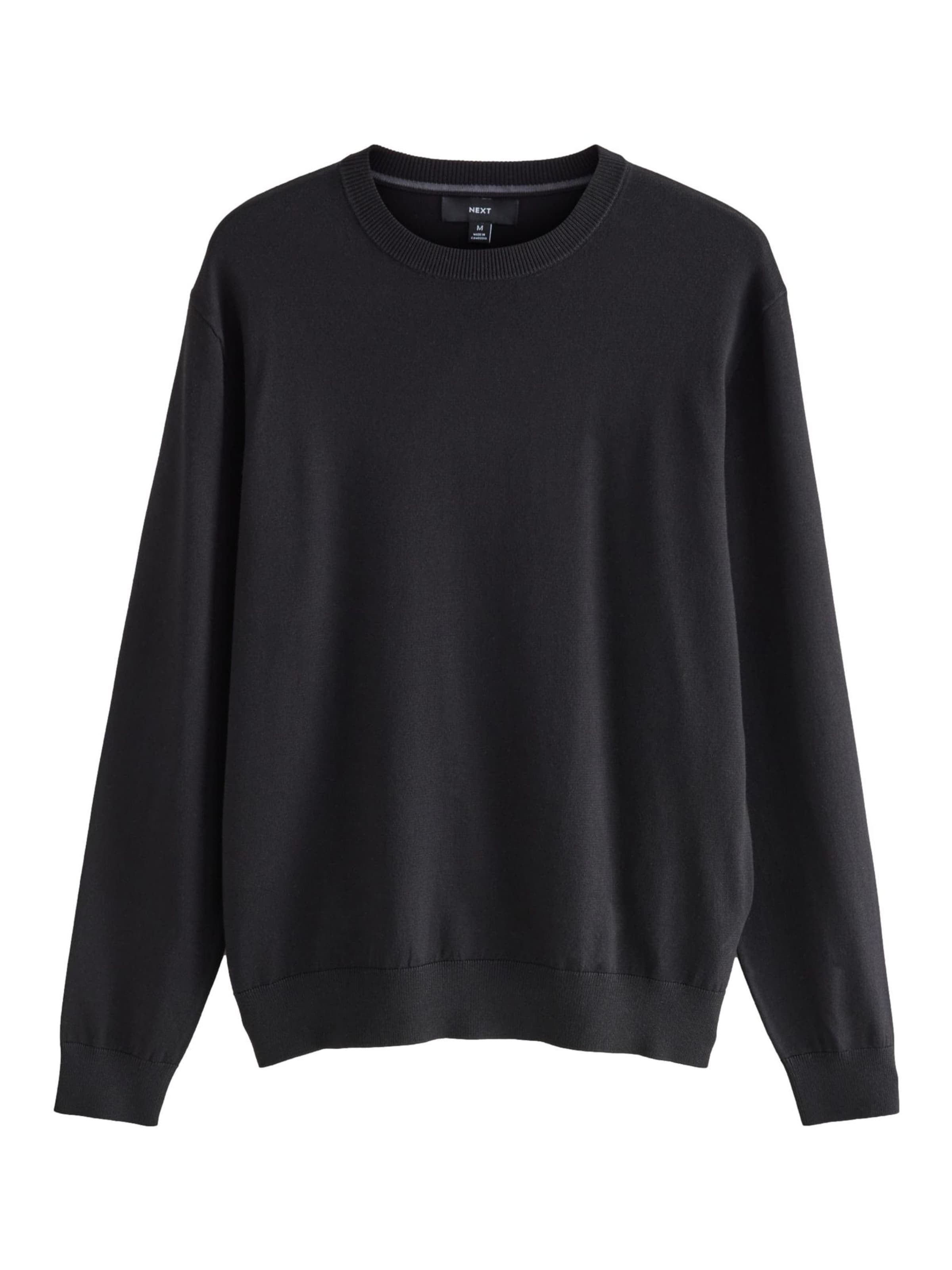 Next Pulóver - fekete: elől