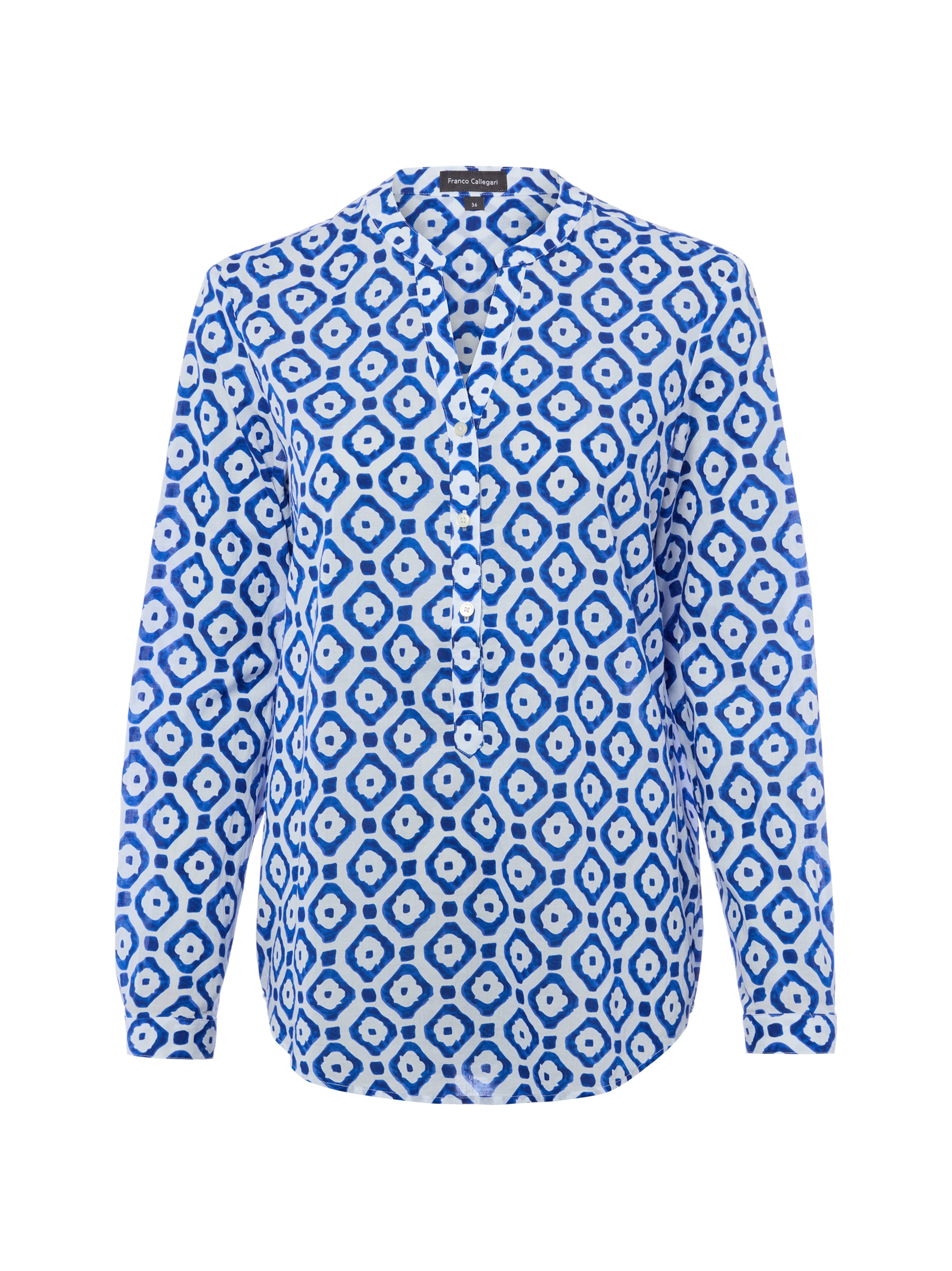 Marie Lund Blusenshirt in Blau: Vorderseite