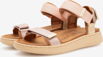 WODEN Sandaler 'Line' i pink: forside