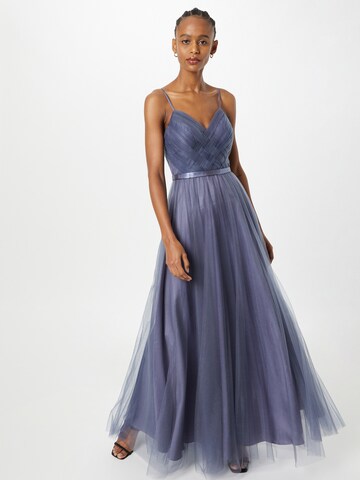 Laona Evening Dress in Blue: front