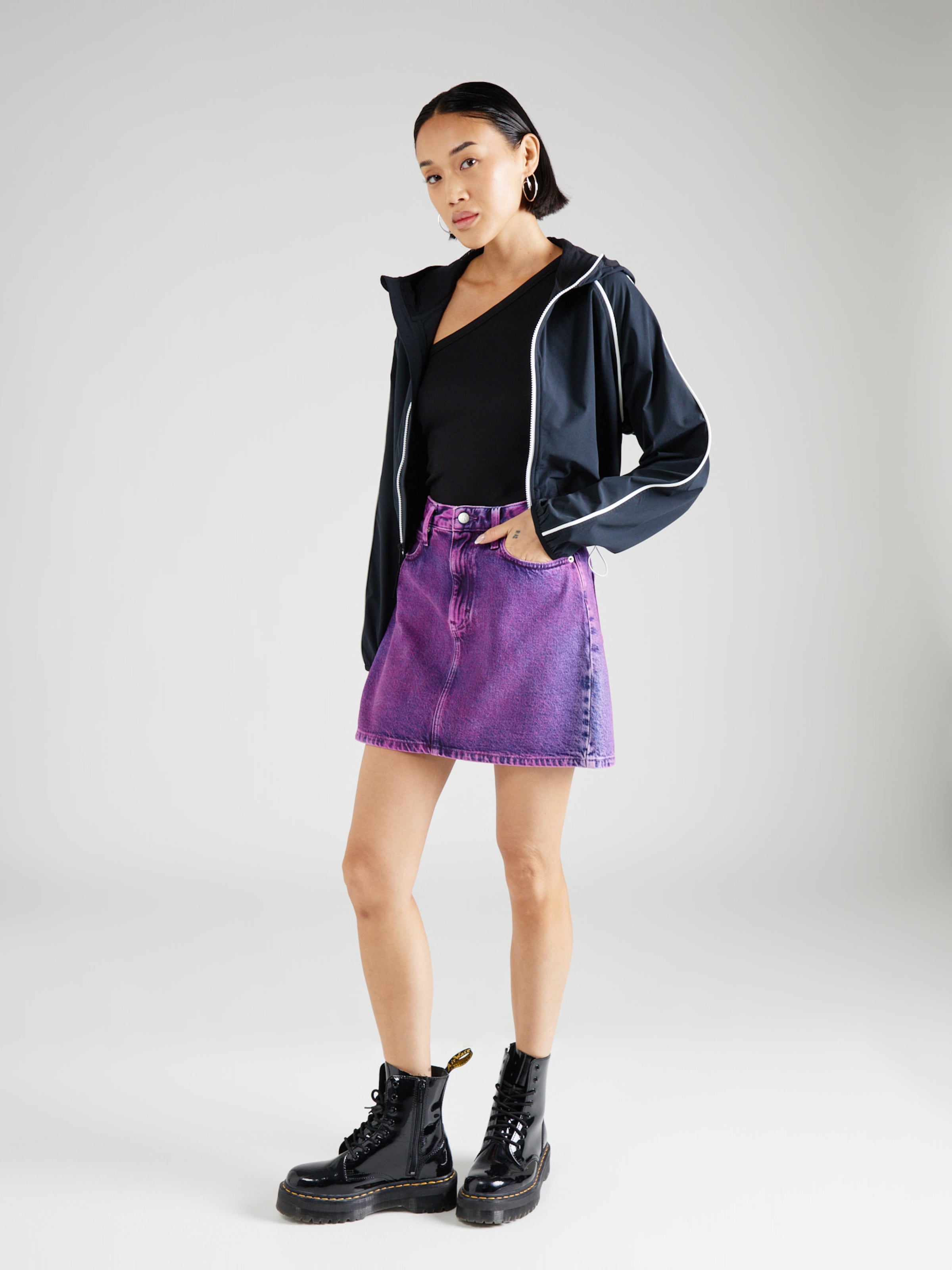 Dark purple 2025 jean skirt