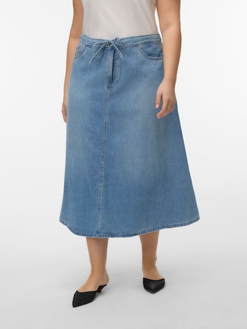 Vero Moda Curve Nederdel 'VMHilla' i blå: forside