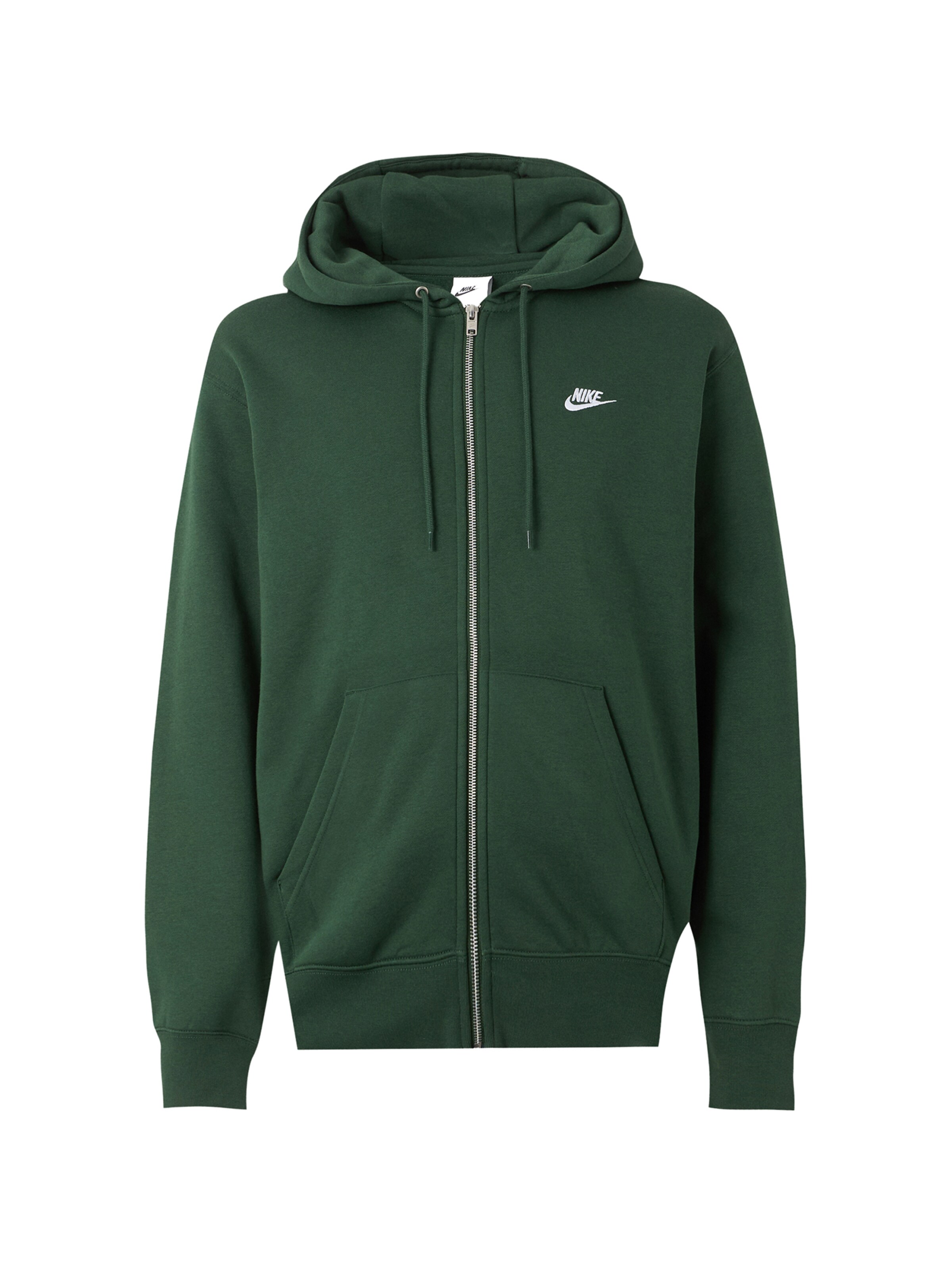 Nike Sportswear Mikina 'CLUB' – zelená: přední strana