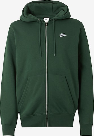 Nike Sportswear Mikina 'CLUB' – zelená: přední strana