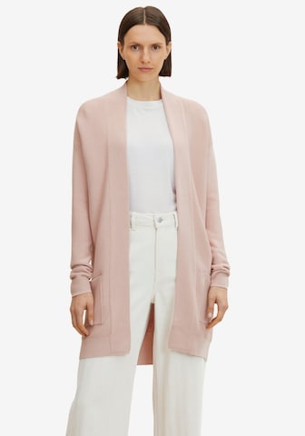 TOM TAILOR Knit Cardigan in Pink: front