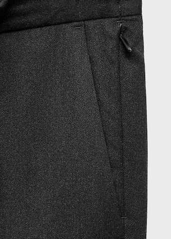 MANGO MAN Slim fit Pleat-Front Pants 'Murlo' in Grey