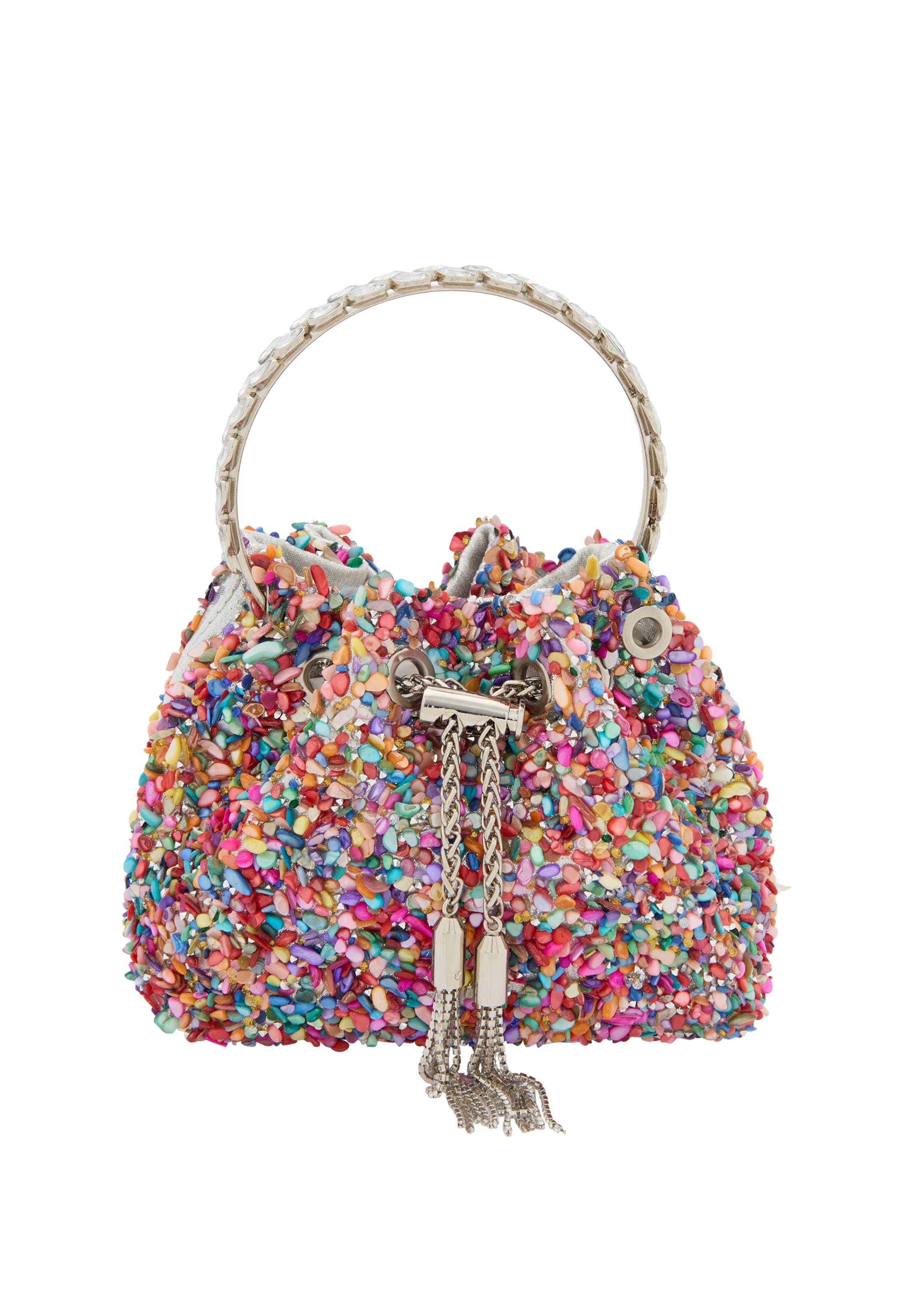 swirly Pouch in Mixed colors: front