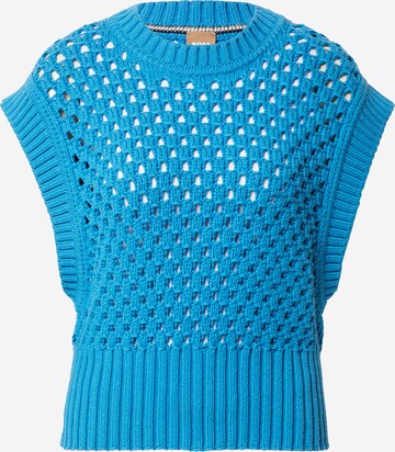 BOSS Sweater 'Ferminta' in Blue: front