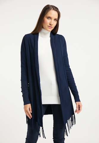 DreiMaster Klassik Knit Cardigan in Blue: front