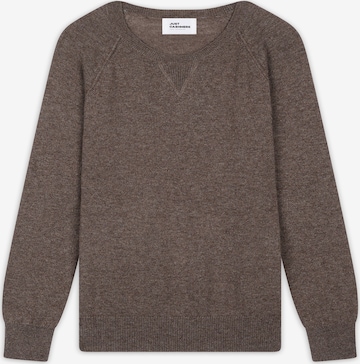 pilka JUST CASHMERE Megztinis 'Helen': priekis
