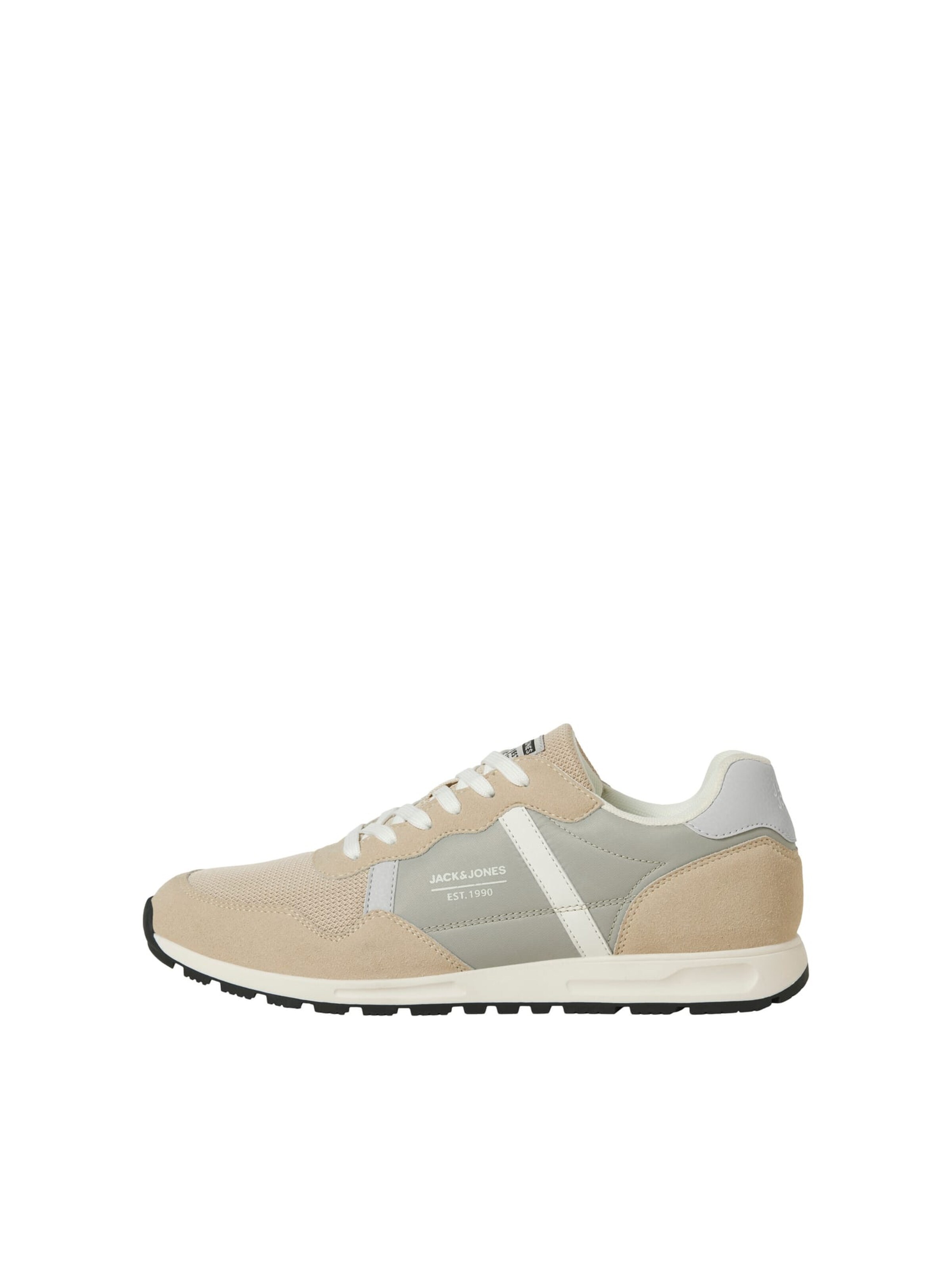 JACK & JONES Sportieve veterschoen 'Harrow' in Beige: voorkant