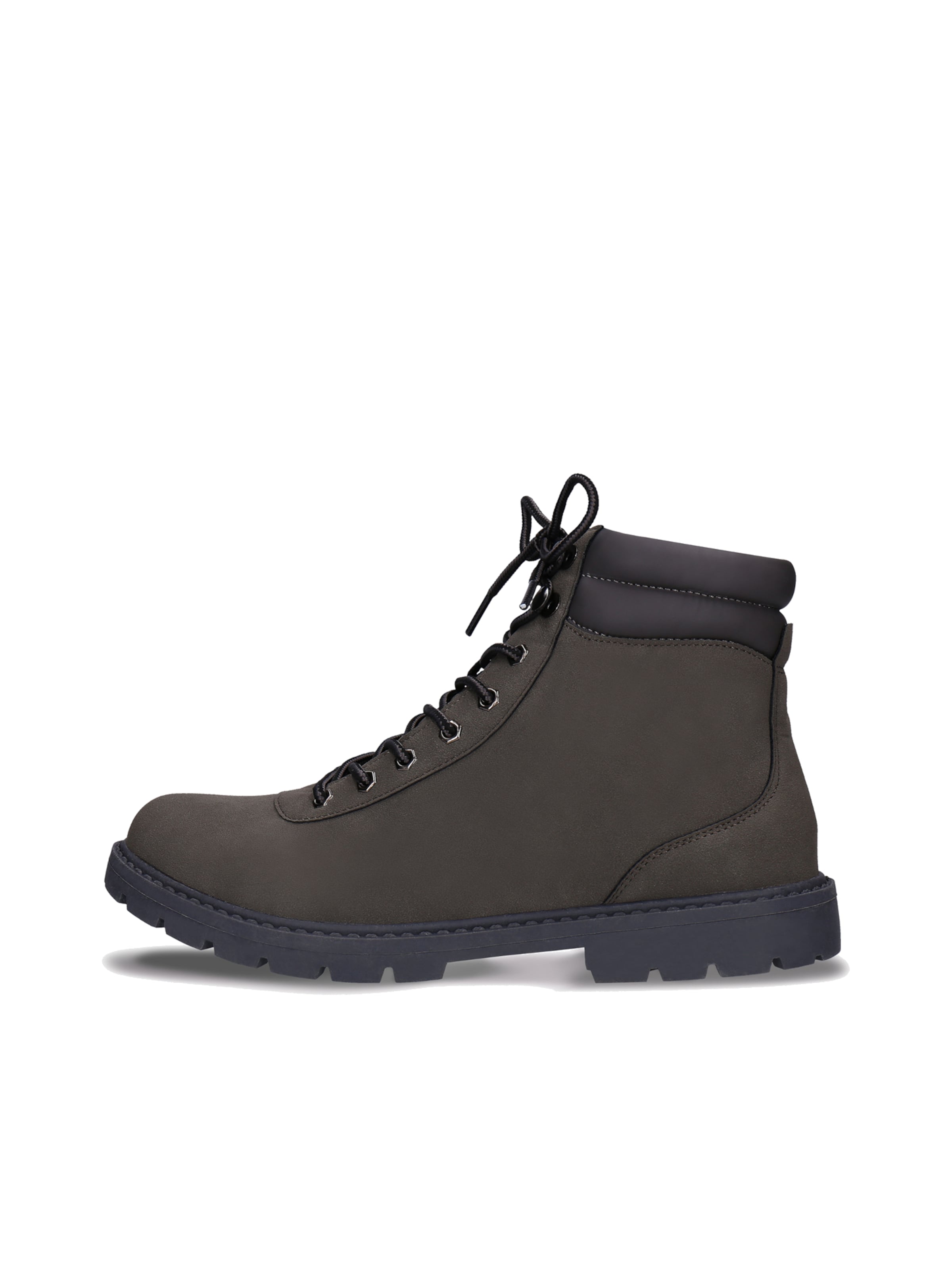 nae Vegan Shoes Lace-up boots 'Adar Gre' in Grey: front